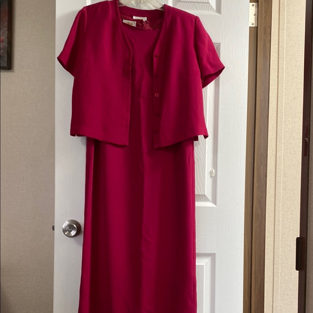 Talbots Pink Sundress Scoop Neck Maxi